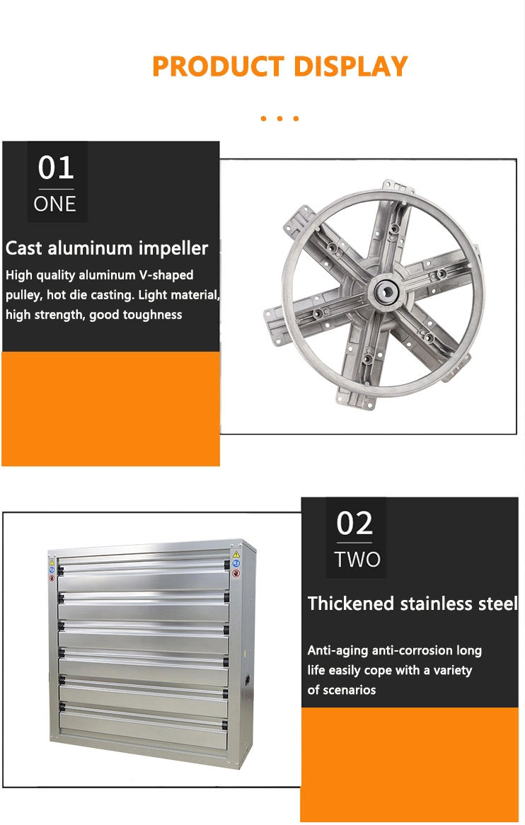 Negative Pressure Fan Swung Drop Hammer Exhaust Fan for Workshop