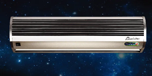 Cortinas de ar residenciais de prata de alumínio para portas aéreas