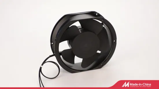 Mini Ventilador de Fluxo Misto Quadrado Indusrial AC de Exaustão de Resfriamento 5 Asas