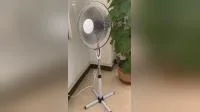 Ventilador de suporte elétrico de venda direta de fábrica de 16 polegadas com luz